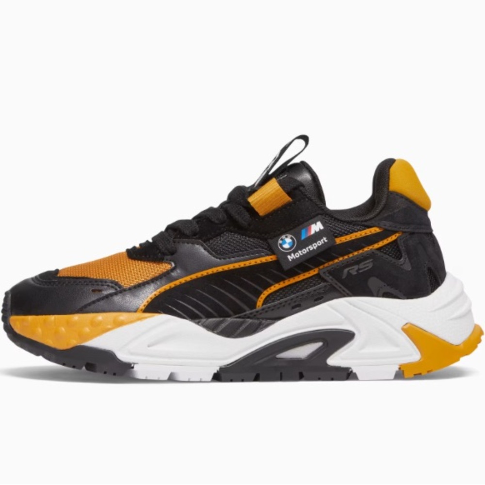 Puma RS-X Motorsport Black and Orange Sneakers